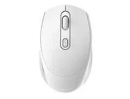 Q-connect Ratón óptico inalámbrico 2,4 GHz con receptor USB | DPI 800/1200/1600 ajustable | Color blanco