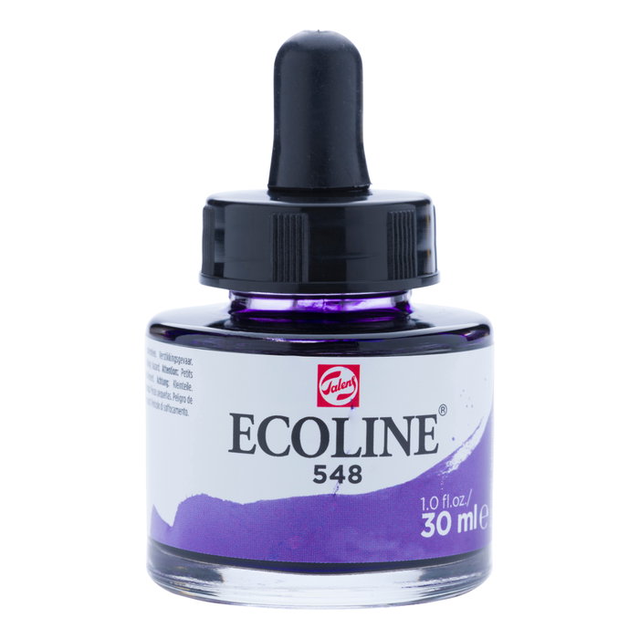 Ecoline Ecoline Acuarela Líquida Frasco 30 ml Violeta Azulado 548 Ecoline Ecoline Acuarela Líquida Frasco 30 ml Violeta Azulado 548