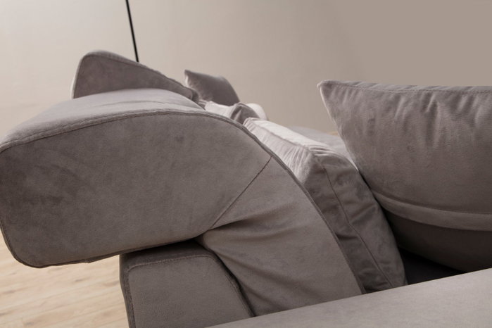 Atelier Del Sofa Frido Right L3+Chl Sofá Esquinero Gris Claro 190 cm x 304 cm