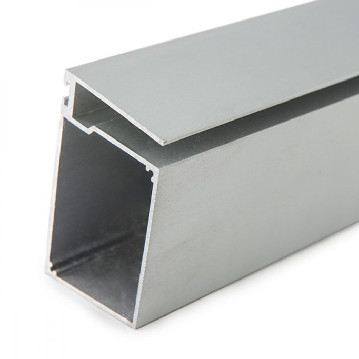 Greenice Perfil de Aluminio para Tira LED en Estanterías de Cristal con Alojamiento para Transformador, 2m Greenice Perfil de Aluminio para Tira LED en Estanterías de Cristal con Alojamiento para Transformador, 2m