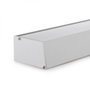 Greenice Perfil de Aluminio para Tira LED en Estanterías de Cristal con Alojamiento para Transformador, 2m