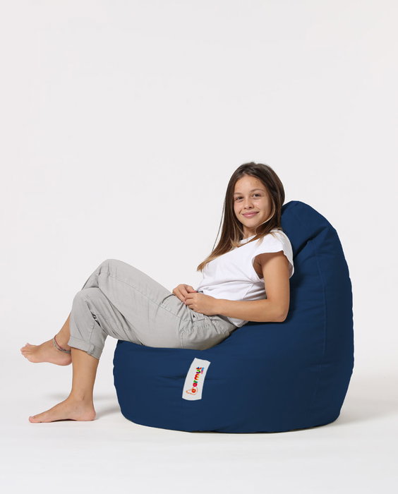 Atelier Del Sofa Puf Saco de Judías para Jardín Dark Blue 80x80 cm Atelier Del Sofa Puf Saco de Judías para Jardín Dark Blue 80x80 cm