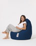 Atelier Del Sofa Puf Saco de Judías para Jardín Dark Blue 80x80 cm