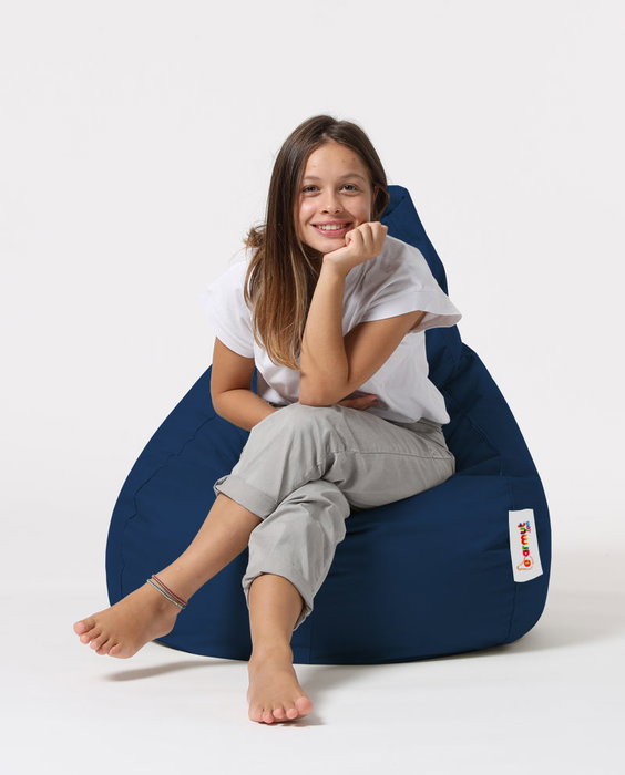 Atelier Del Sofa Puf Saco de Judías para Jardín Dark Blue 80x80 cm Atelier Del Sofa Puf Saco de Judías para Jardín Dark Blue 80x80 cm
