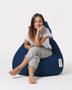 Atelier Del Sofa Puf Saco de Judías para Jardín Dark Blue 80x80 cm