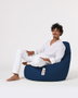 Atelier Del Sofa Puf Saco de Judías para Jardín Dark Blue 80x80 cm