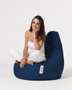 Atelier Del Sofa Puf Saco de Judías para Jardín Dark Blue 80x80 cm