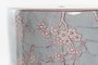 DKD Home Decor Mesita Auxiliar Oriental Sook Azul Naranja Porcelana Flores Hecho a mano 32 x 41 x 32 cm