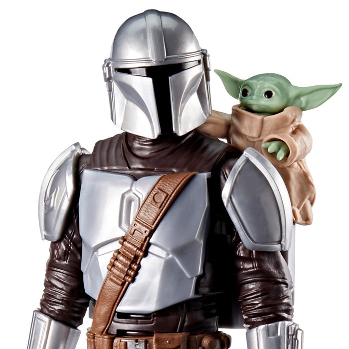 Hasbro Star Wars Mandalorian y Grogu Figura de Acción Electrónica con Sonidos - 28 cm - Juguete para Niños +4 Años - Modelo G2842