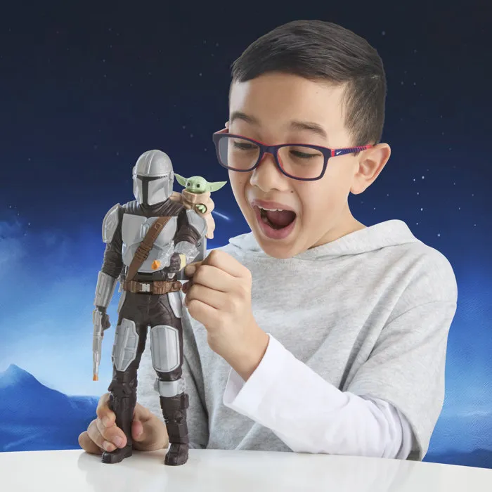 Hasbro Figura del Mandaloriano y Grogu de 28 cm con efectos de sonido Hasbro Figura del Mandaloriano y Grogu de 28 cm con efectos de sonido