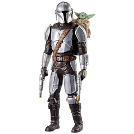 Hasbro Figura del Mandaloriano y Grogu de 28 cm con efectos de sonido