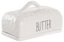 DKD Home Decor Mantequillera de Porcelana HUIDE 26 Blanca