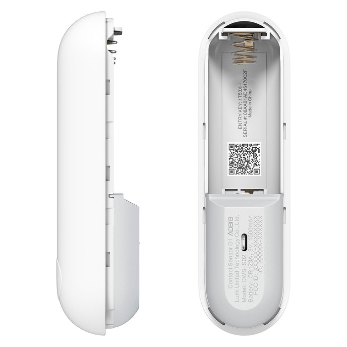 Aqara DW-S02D Sensor de Puerta y Ventana Inalámbrico P2 Bluetooth Thread, Blanco, con Cinta Adhesiva, Fácil de Usar