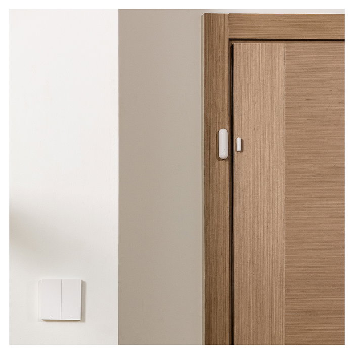 Aqara DW-S02D Sensor de Puerta y Ventana Inalámbrico P2 Bluetooth Thread, Blanco, con Cinta Adhesiva, Fácil de Usar