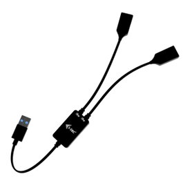 I-tec Hub USB-A 2 puertos 2x USB-A 3.2 Gen 1 Negro