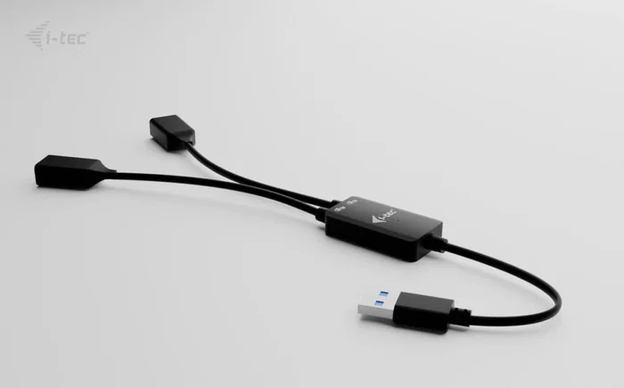 I-TEC USB-A Cable HUB 2 Port (2x USB-A) Negro