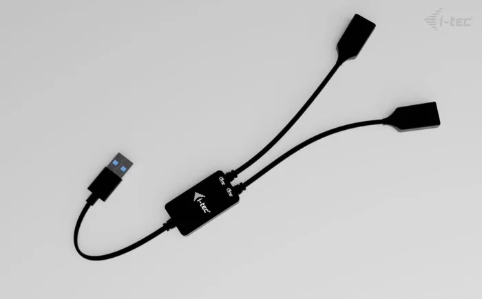 I-TEC USB-A Cable HUB 2 Port (2x USB-A) Negro