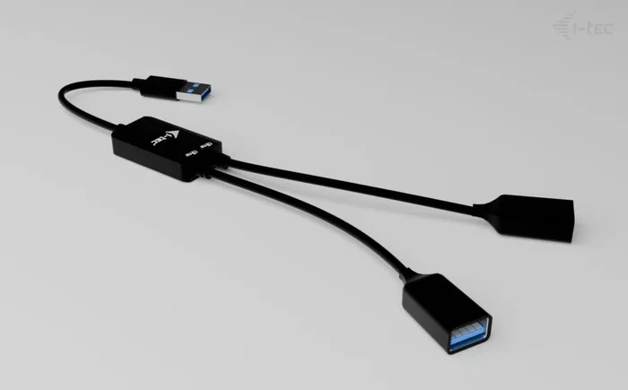 I-TEC USB-A Cable HUB 2 Port (2x USB-A) Negro