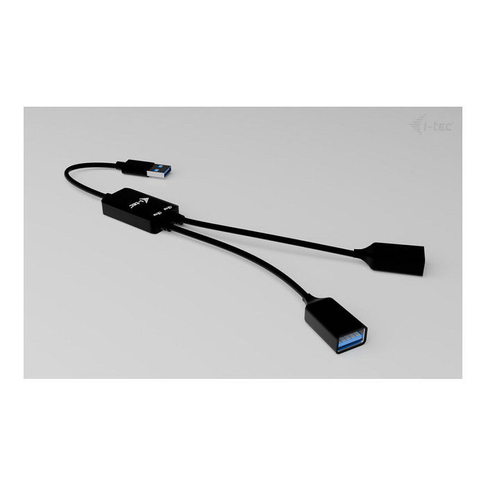 I-tec Hub USB-A 2 en 1 U3CBLHUB2A con 2 puertos USB-A Negro I-tec Hub USB-A 2 en 1 U3CBLHUB2A con 2 puertos USB-A Negro