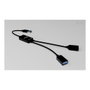 I-tec Hub USB-A 2 en 1 U3CBLHUB2A con 2 puertos USB-A Negro