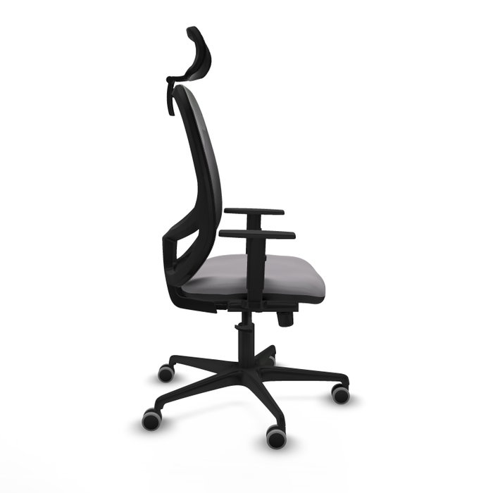 PIQUERAS Y CRESPO Silla de oficina Cilanco con mecanismo Sincro, Gris y Negro