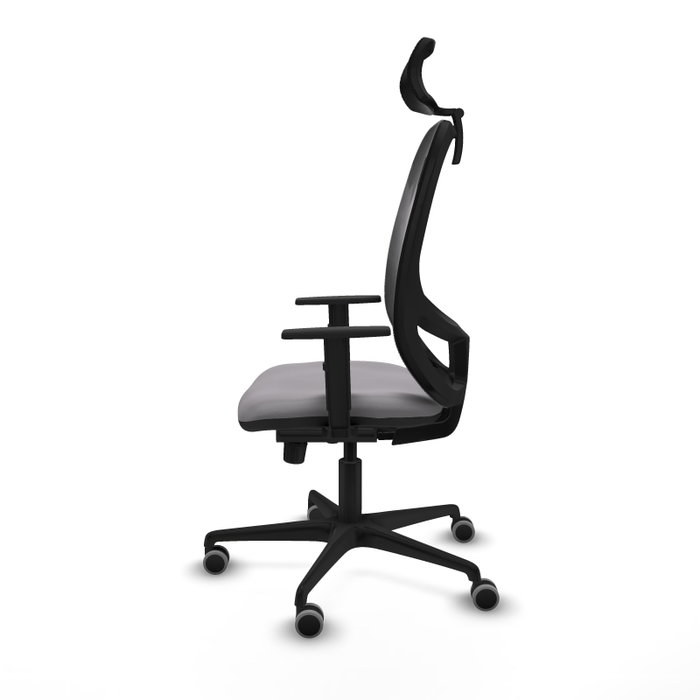PIQUERAS Y CRESPO Silla de oficina Cilanco con mecanismo Sincro, Gris y Negro