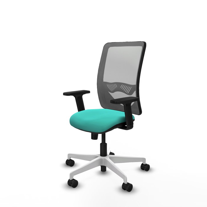 PIQUERAS Y CRESPO Silla de oficina Zulema con mecanismo Sincro, Turquesa y Gris PIQUERAS Y CRESPO Silla de oficina Zulema con mecanismo Sincro, Turquesa y Gris