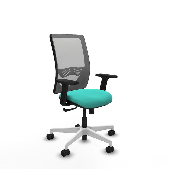 PIQUERAS Y CRESPO Silla de oficina Zulema con mecanismo Sincro, Turquesa y Gris PIQUERAS Y CRESPO Silla de oficina Zulema con mecanismo Sincro, Turquesa y Gris