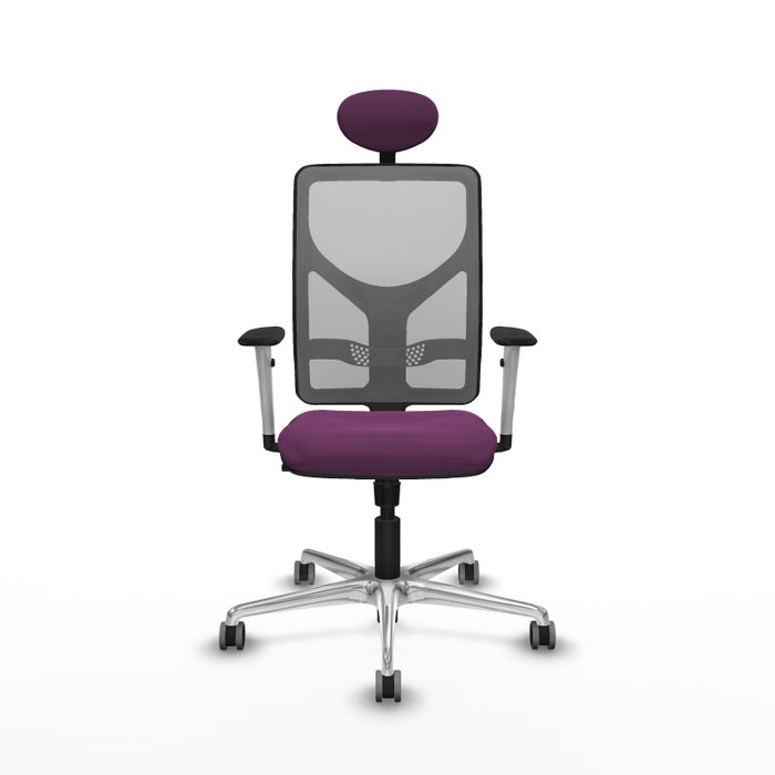 PIQUERAS Y CRESPO Silla de oficina Motilla con mecanismo Sincro, Morado y Gris PIQUERAS Y CRESPO Silla de oficina Motilla con mecanismo Sincro, Morado y Gris