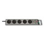 Brennenstuhl Super-Solid Protección contra sobretensiones 5 salidas AC Plata