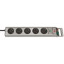 Brennenstuhl Super-Solid Protección contra sobretensiones 5 salidas AC Plata