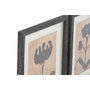 DKD Home Decor Cuadro Abeto Cristal Botánico Set de 9 Unidades