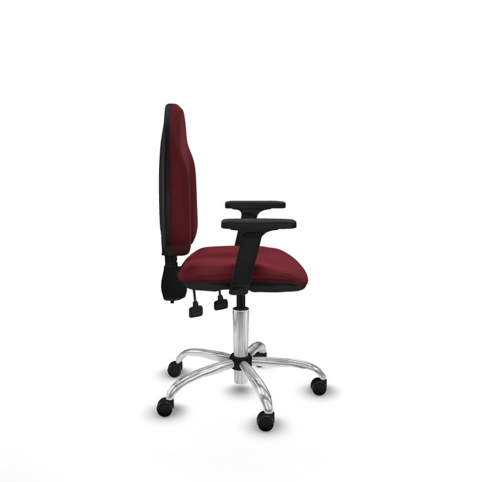 PIQUERAS Y CRESPO Silla de oficina Algarra Granate con Mecanismo de Doble Maneta PIQUERAS Y CRESPO Silla de oficina Algarra Granate con Mecanismo de Doble Maneta