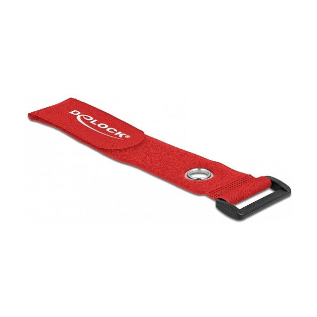 DeLOCK Bridas de cable con lazo y ojal de sujeción Rojo 280 x 38 mm (3 piezas) DeLOCK Bridas de cable con lazo y ojal de sujeción Rojo 280 x 38 mm (3 piezas)