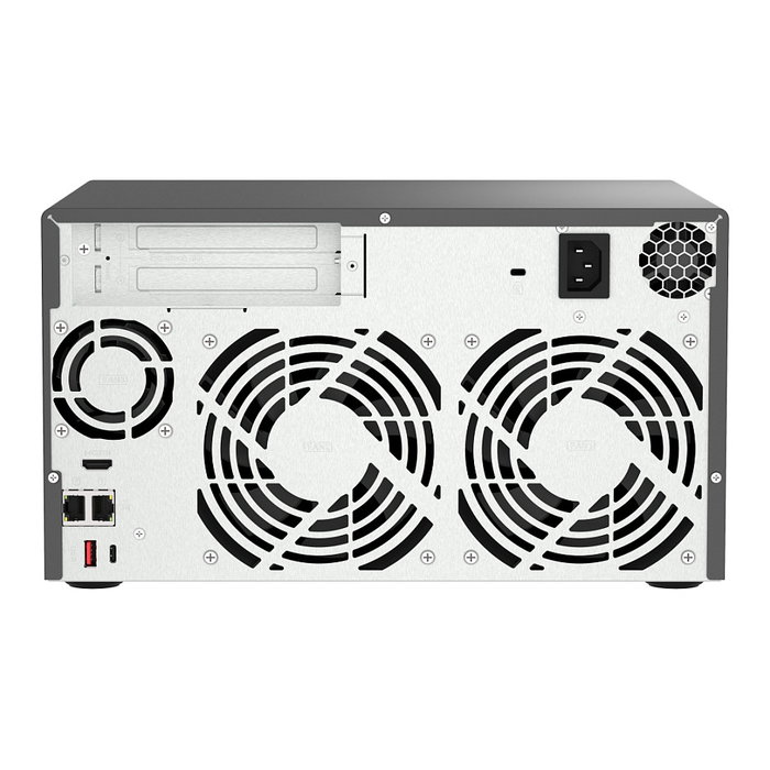 QNAP TVS-H874X-I9-64G NAS Torre Intel Core i9-12900 16 núcleos 64GB RAM DDR4 8 bahías con QuTS hero, 4 puertos LAN 10GbE, 2xUSB 3.2, HDMI, Unidad de almacenamiento de red SMB