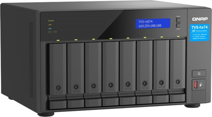 QNAP TVS-H874X-I9-64G NAS de 8 bahías con Intel Core i9 y 64GB RAM