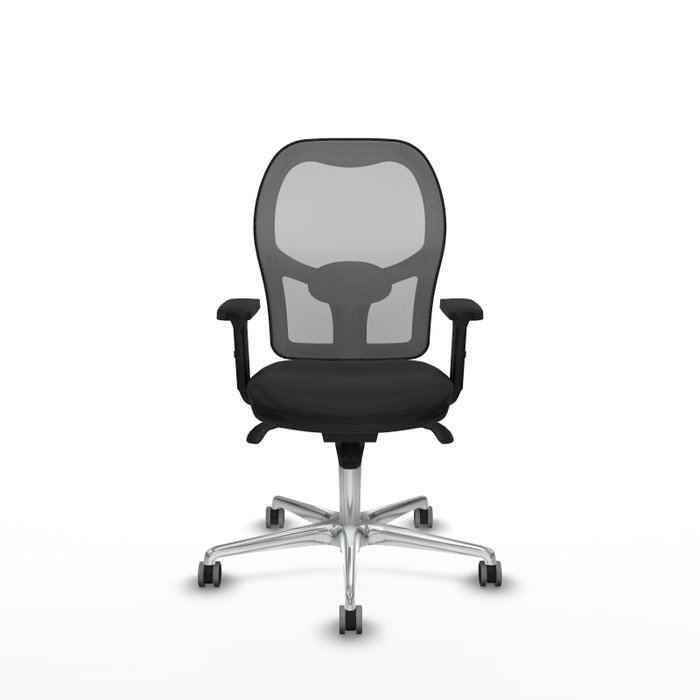 PIQUERAS Y CRESPO Silla de oficina Jorquera con mecanismo Sincro, Negro y Gris PIQUERAS Y CRESPO Silla de oficina Jorquera con mecanismo Sincro, Negro y Gris