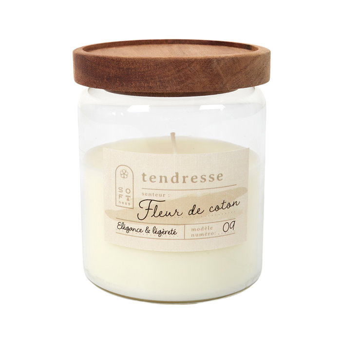 Home Deco Factory Vela Perfume Cocooning Acacia Tapa Vidrio Aroma Duración 36h Altura 11.5cm