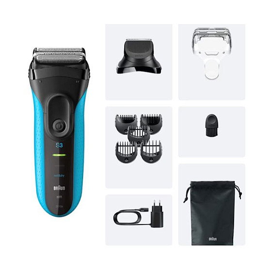 Braun Series 3 3010 BT Black/Blue en Negro y Azul