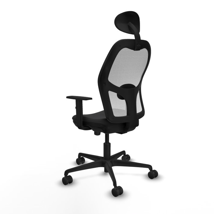 PIQUERAS Y CRESPO Silla de oficina Jorquera Negro/Blanco