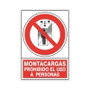 DUVER Señal 428 Montacargas Prohibido El Uso A Personas 295x210mm Plástico