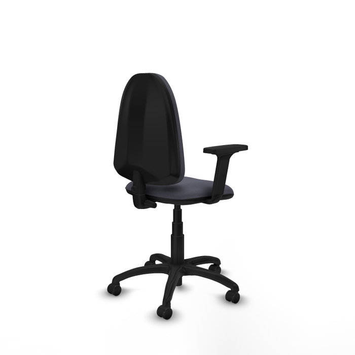 PIQUERAS Y CRESPO Silla de oficina Aýna Gris oscuro con brazos 2D