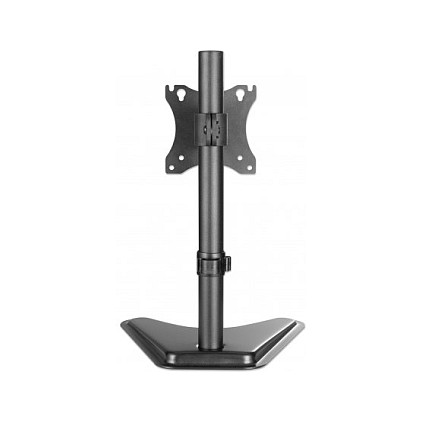 Manhattan Soporte de Monitor Ajustable para Escritorio, Inclinación/Giro/Rotación, Compatible con Pantallas 17-27" (43-68 cm), VESA 75x75/100x100 mm, Hasta 7 kg, Negro