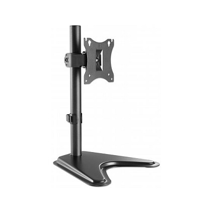 Manhattan Soporte de Monitor Ajustable para Escritorio, Inclinación/Giro/Rotación, Compatible con Pantallas 17-27" (43-68 cm), VESA 75x75/100x100 mm, Hasta 7 kg, Negro