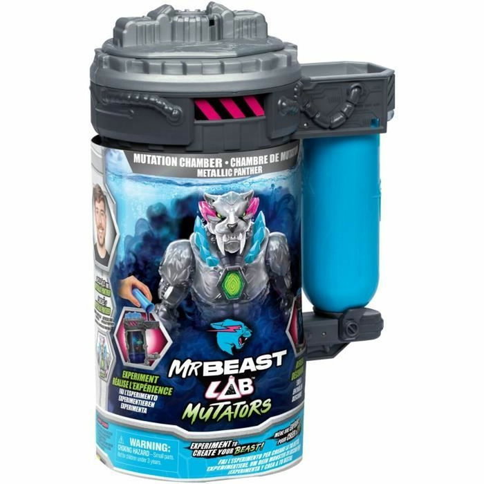 Moose Toys Mutators Panthere - Figura de cámara de mutación translúcida MR Beast LAB Moose Toys Mutators Panthere - Figura de cámara de mutación translúcida MR Beast LAB