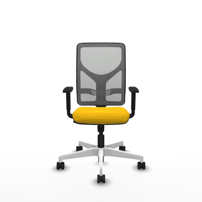 PIQUERAS Y CRESPO Silla de oficina Motilla con mecanismo Sincro, Amarillo y Gris PIQUERAS Y CRESPO Silla de oficina Motilla con mecanismo Sincro, Amarillo y Gris