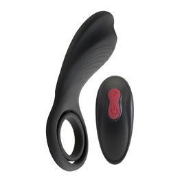 Anillo Vibrador para el Pene S Pleasures Negro