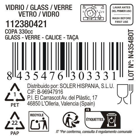 La Mediterranea Copa Ariza 330ml MD