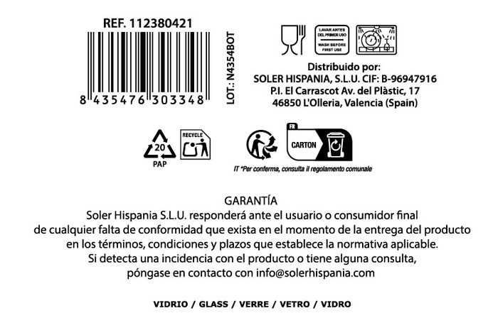 La Mediterranea Copa Ariza 330ml MD