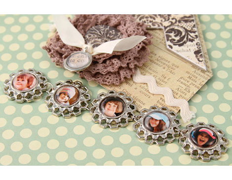 Epiphany Crafts Engarces metálicos plateados 14mm